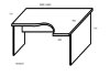 Стол криволинейный А.СА-2 образец правый